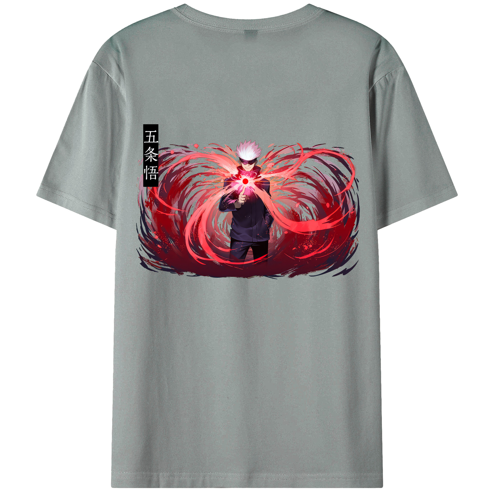 （画像用） 呪術廻戦 Jujutsu Kaisen 綿100％ メンズ半袖Tシャツ（バックプリント） 通気性